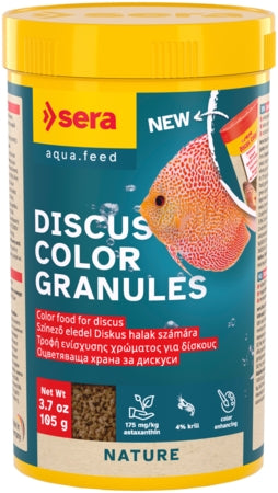 Sera Discus Colour Granules - Fish Tank Food - 250ml / 105g
