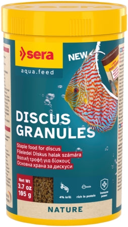 Sera Discus Granules - Fish Tank Food - 250ml / 105g-1000ml / 420g-10L / 4.3kg