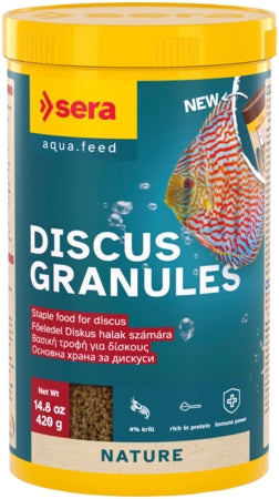 Sera Discus Granules - Fish Tank Food - 250ml / 105g-1000ml / 420g-10L / 4.3kg