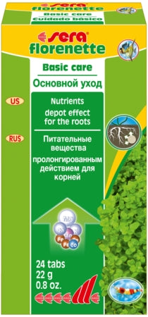 Sera Florenette Tablet - Fish Tank Health & Water Treatments - 24 Tablets-50 Tablets