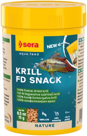 Sera Freeze-Dried Krill - Fish Tank Food - 100ml / 15g
