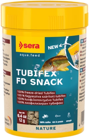 Sera Freeze-Dried Tubifex - Fish Tank Food - 100ml / 12g-250ml / 28g