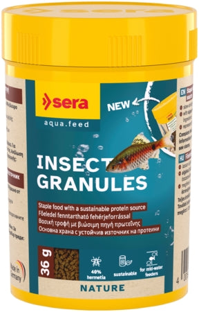Sera Insect Granules - Fish Tank Food - 100ml / 36g-250ml / 95g-1000 / 410g