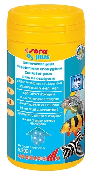 Sera O2 Plus - Fish Tank Health & Water Treatments - 250ml / 260g