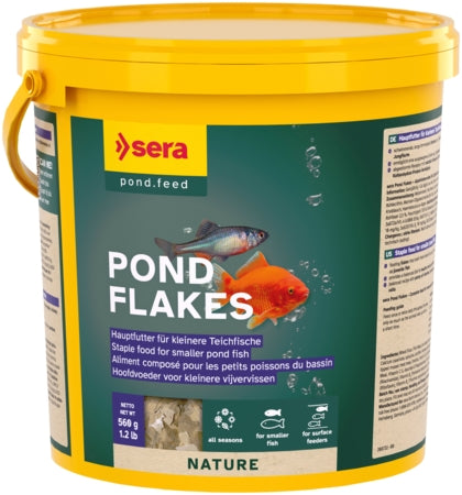 Sera Pond Flakes - Pond Food - 1000ml / 150g-3.8L / 560g-10L / 1.6kg