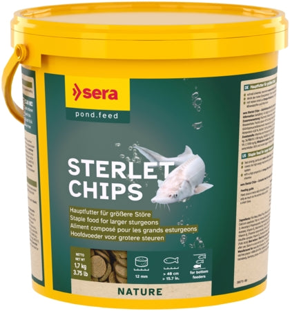 Sera Sterlet Chips - Fish Tank Food - 3.8L / 1.7kg