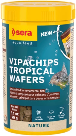 Sera Vipachips Tropical Wafers - Fish Tank Food - 250ml / 90g-1000ml / 380g