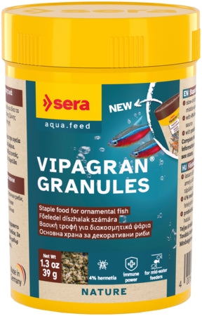 Sera Vipagran Granules - Fish Tank Food - 100ml / 39g-250ml / 100g-1000ml / 370g-10L / 3.6kg
