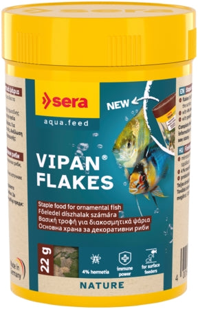 Sera Vipan Flakes - Fish Tank Food - 100ml / 22g-250ml / 60g-1000ml / 210g-4kg