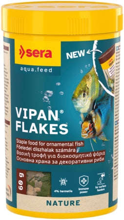 Sera Vipan Flakes - Fish Tank Food - 100ml / 22g-250ml / 60g-1000ml / 210g-4kg