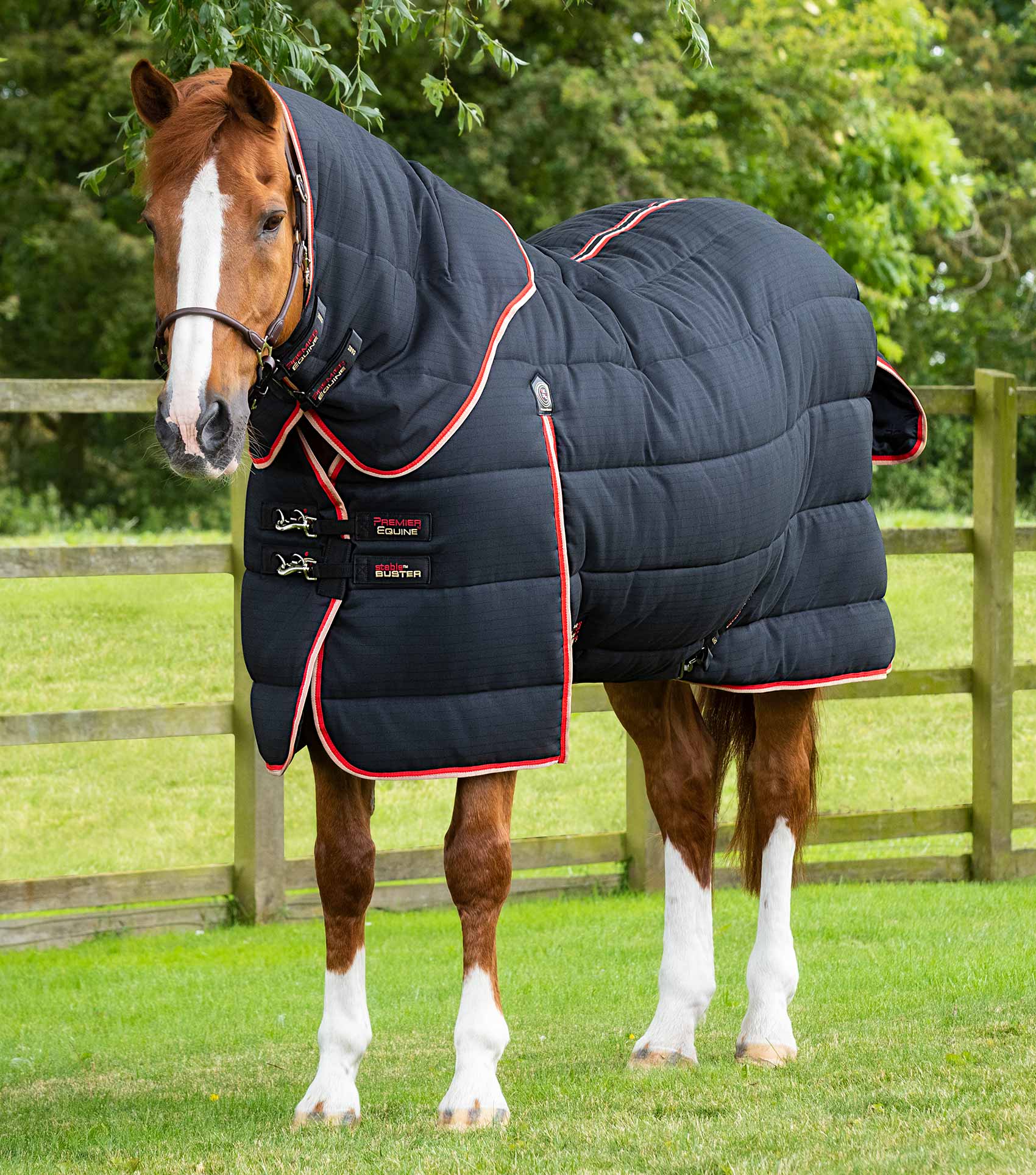 Premier Equine Stable Buster 450g Stable Rug with Neck Cover