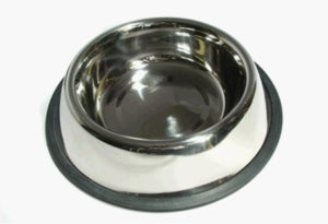 Stainless Bowl Non Tip Anti Skid - Dog Bowls & Feeding Accessories 