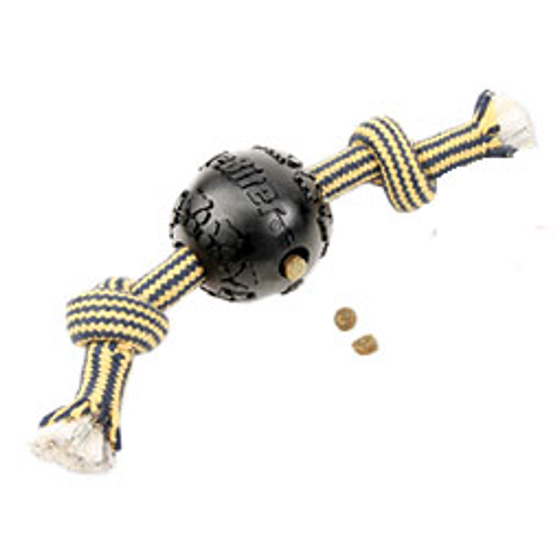 TireBiter Treat Station Ball With EXTRA 2 Knot Bone 36cm - Dog Toys 