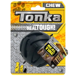 Tonka Mega Tread Ball Black - Dog Toys 