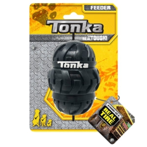 Tonka Tri Stack Tread Feeder Black - Dog Toys 
