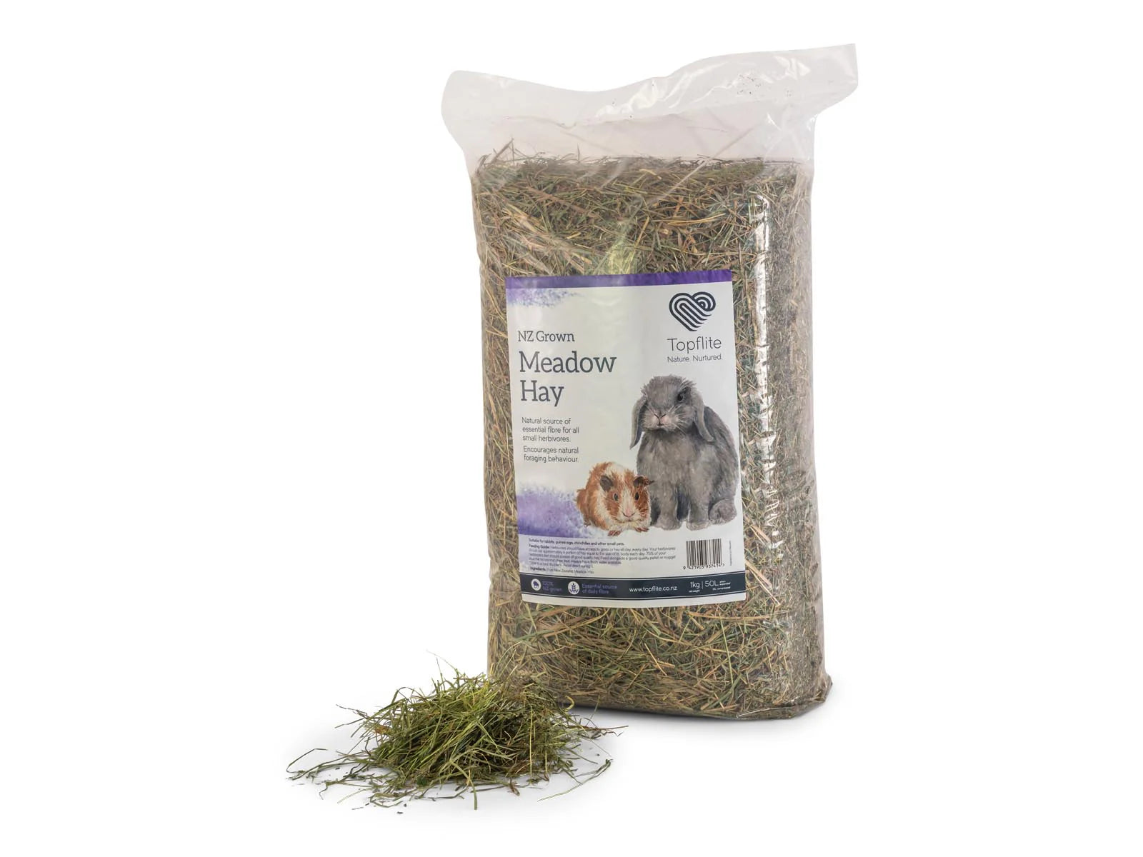 Topflite Meadow Hay 1kg - Small Animal Food - Default Title