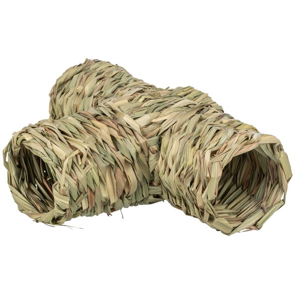 Trixie 3-Way Grass Tunnel - Small Animal Toys & Hides 