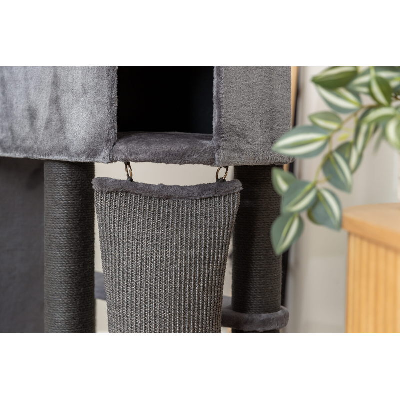 Trixie Cat Tree Active With Climbing Ramp - Grey