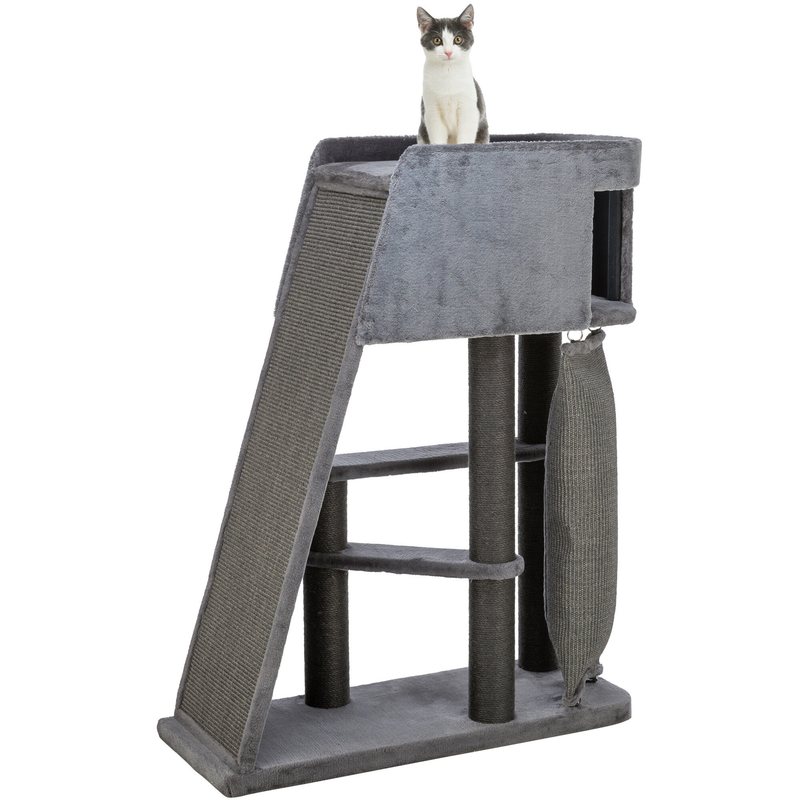 Trixie Cat Tree Active With Climbing Ramp - Grey