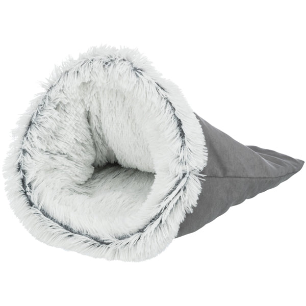 Trixie Harvey Cuddle Sack - Grey / White - Cat Bedding 