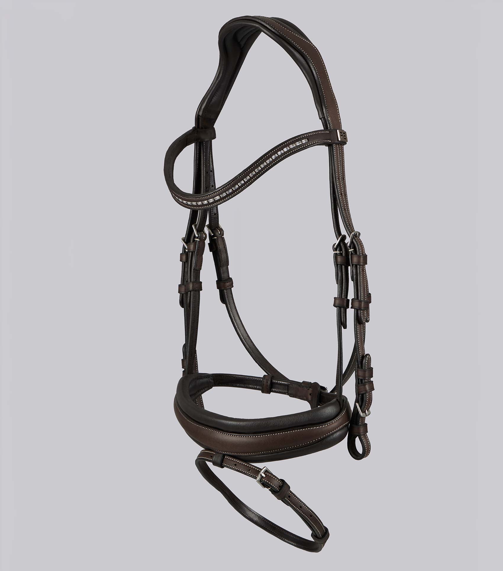 Premier Equine Veneto Anatomical Snaffle Bridle Brown