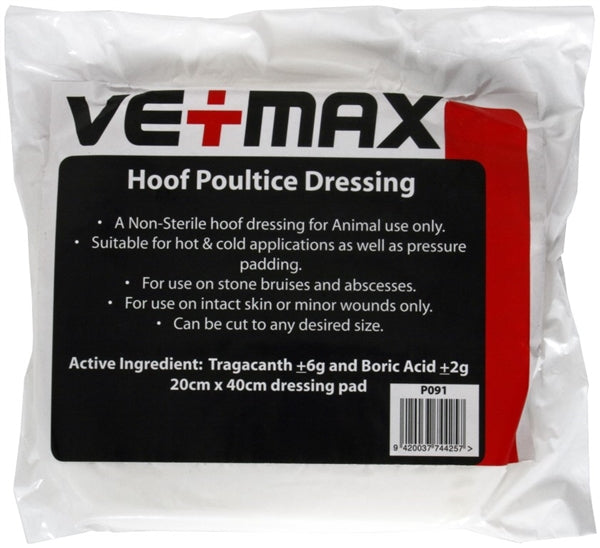 Vetmax Poultice Dressing Hoof Shape 