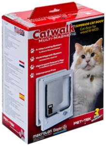 Catwalk Wood Fitting Cat Door Tunnel Multi Magnetic White