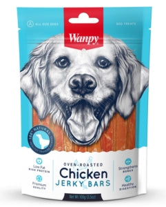 Wanpy Dog Chicken Jerky Bar 100g - Dog Treats 