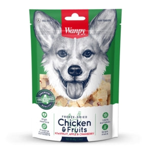 Wanpy Freeze Dried Chicken & Fruits Dog Treat 40g - Dog Treats 