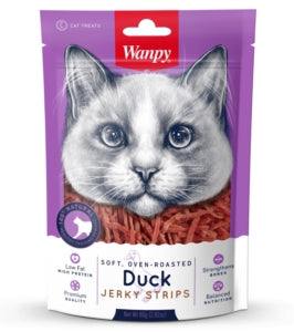 Wanpy Cat Duck Jerky Strips 80g