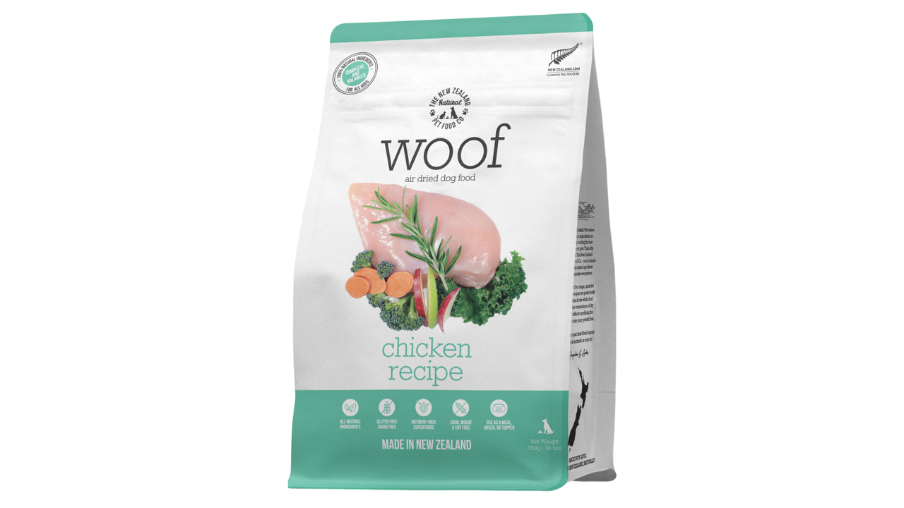 Woof Air Dried Chicken 750g - Dog Food 