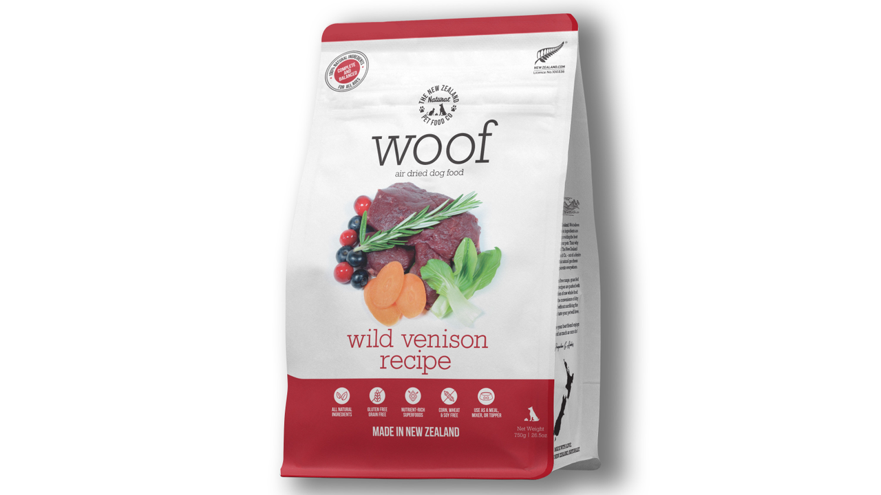 Woof Air Dried Venison 750g - Dog Food 