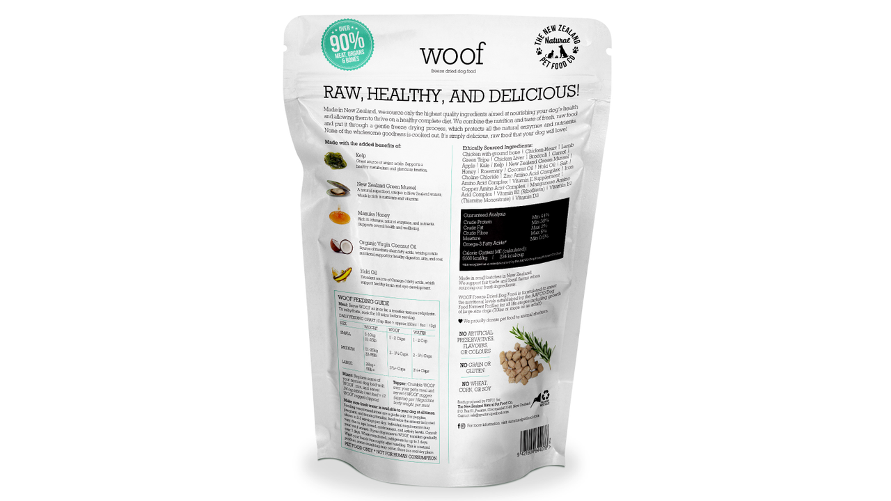 Woof Chicken 1kg - Dog Food 