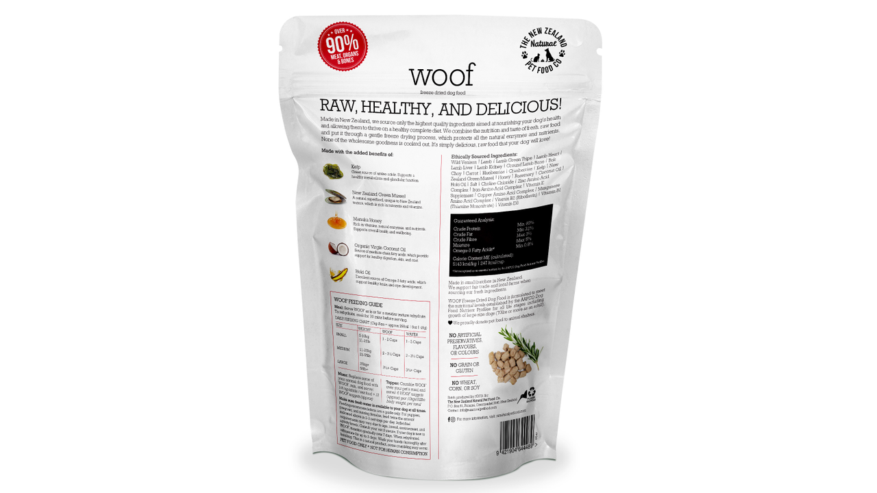 Woof Wild Venison 1kg - Dog Food 