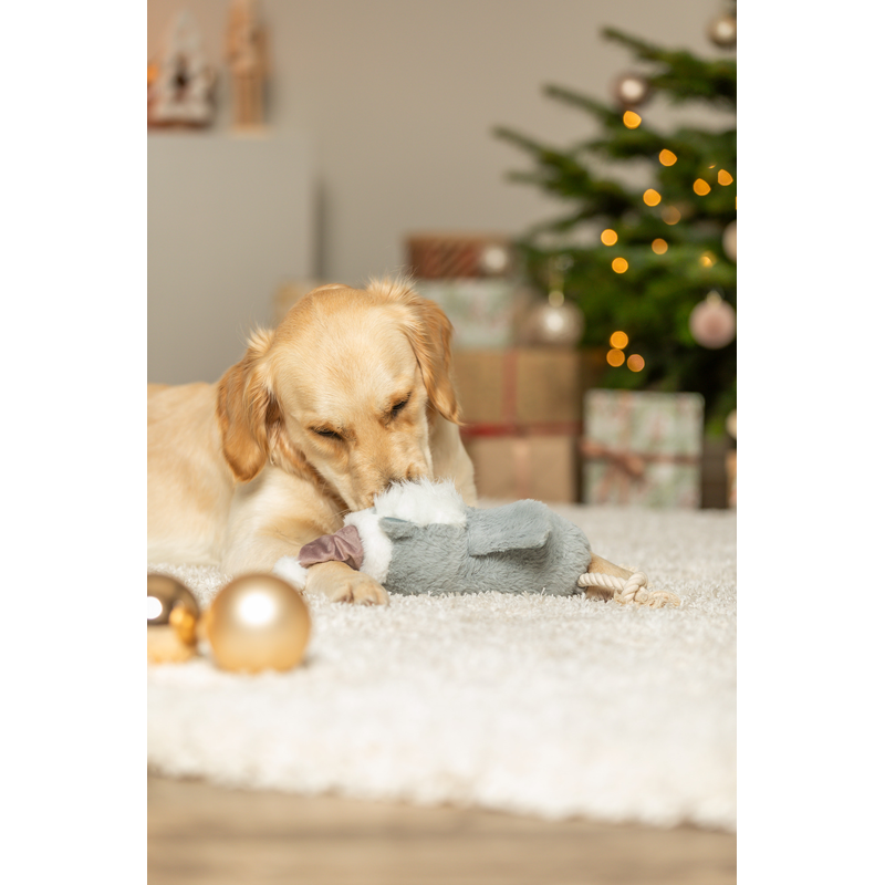 Xmas Owl with Rope 31cm Dog Toy - Dog Toys - Default Title