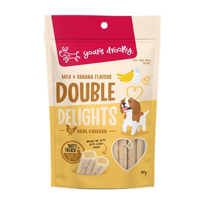 Yours Droolly Double Delight 150g - Dog Treats 