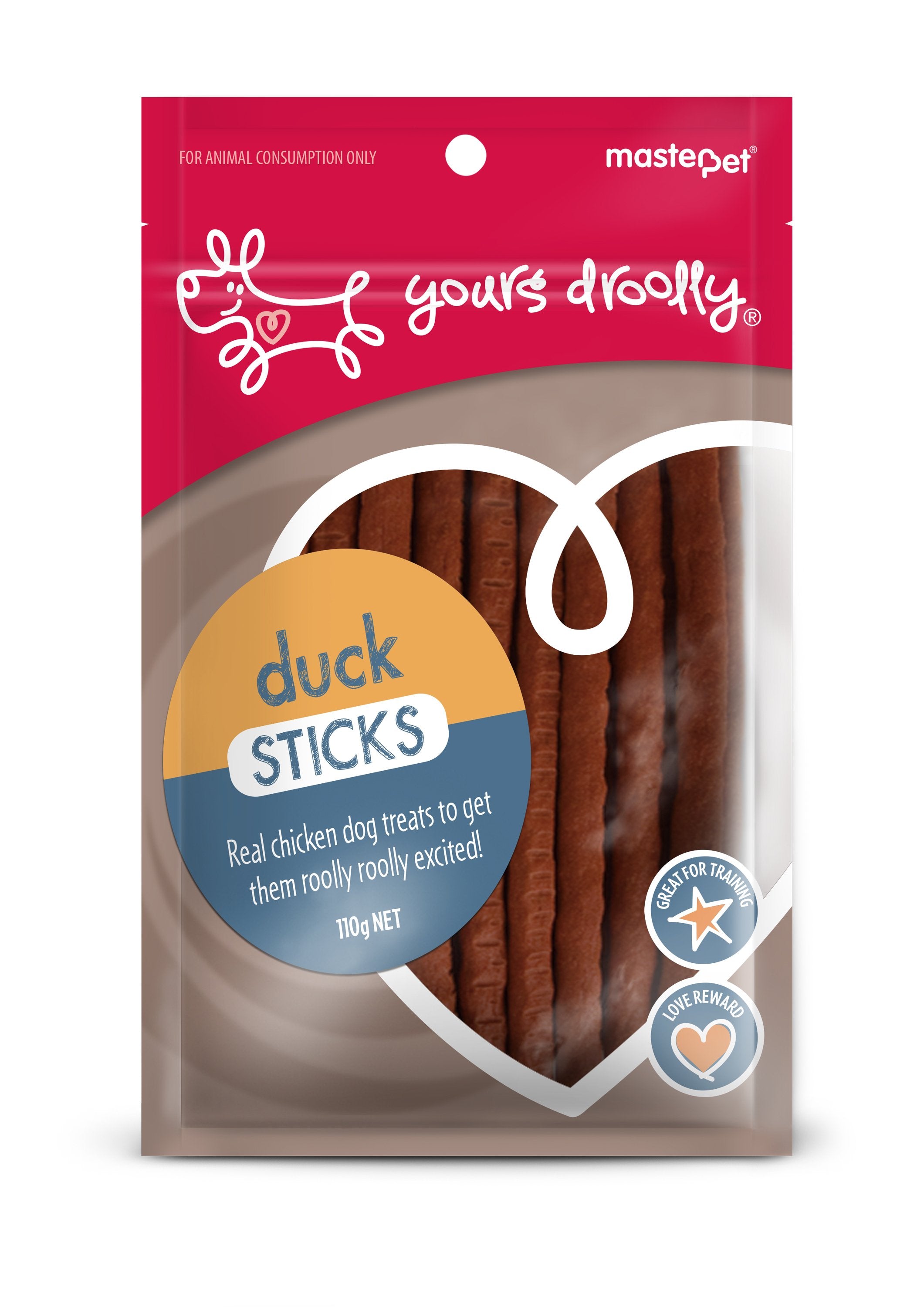 Yours Droolly Duck Sticks 110G - Dog Treats 