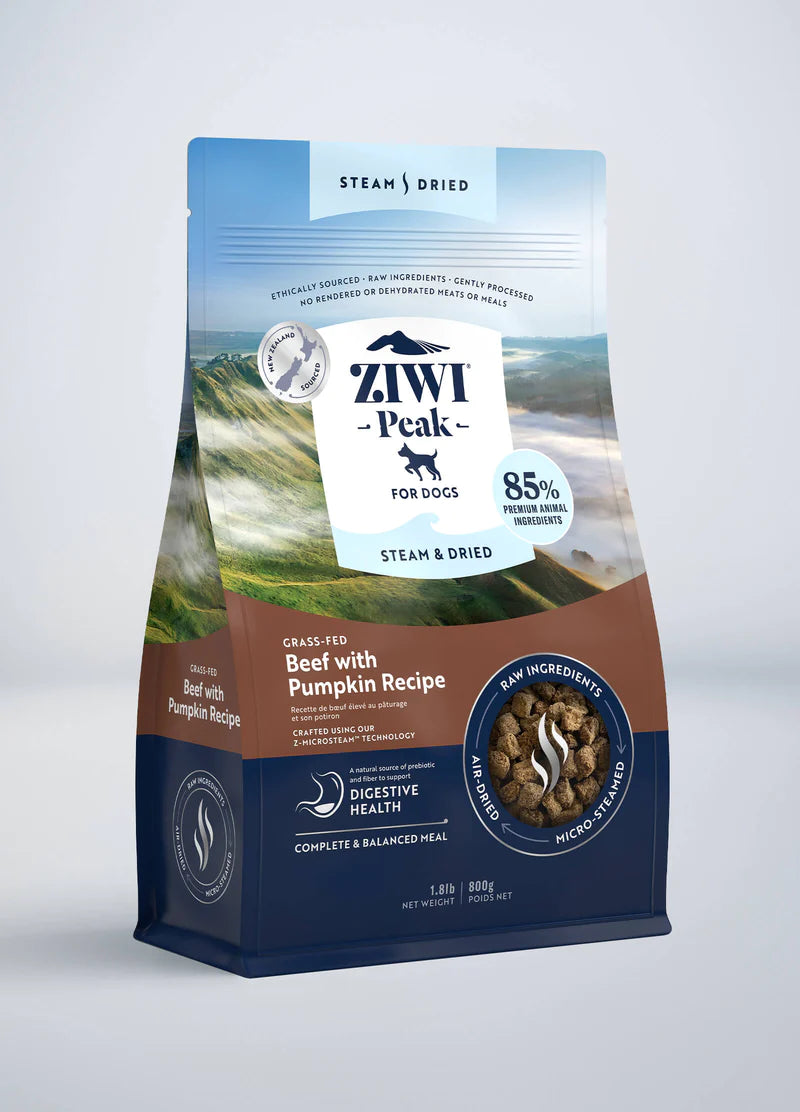 Ziwi Peak Dog Steam & Dried Beef With Pumpkin