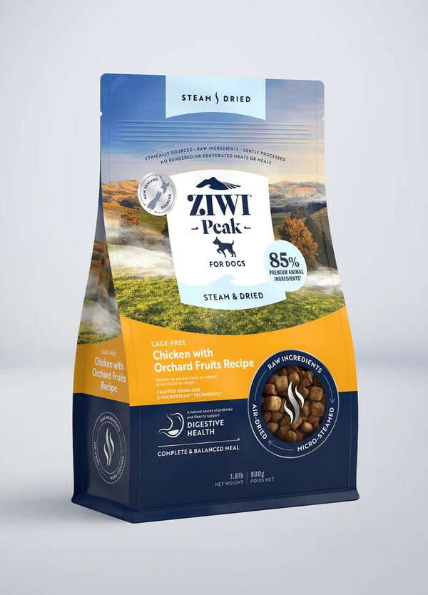 Ziwi Peak Dog Steam & Dried Chicken With Orchard Fruits