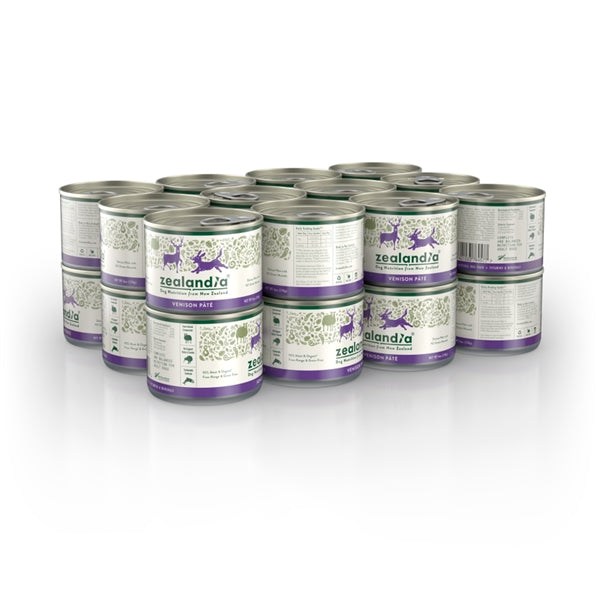 Zealandia Dog Venison Pate 24 Pack 170g - Dog Food 