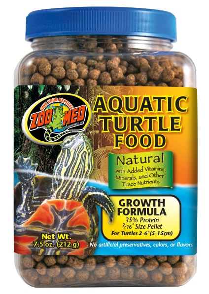 Zoo Med Aquatic Turtle Food Growth Formula - Reptile Food - 212g