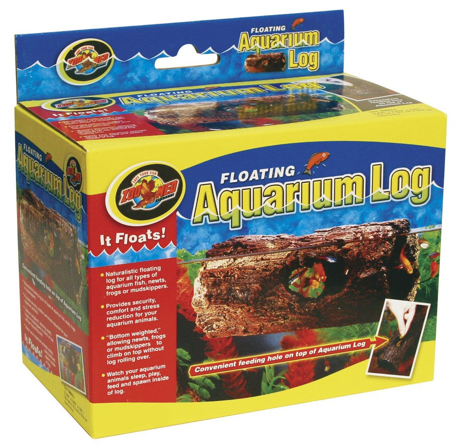 Zoo Med Floating Aquarium Log packaging on a white background