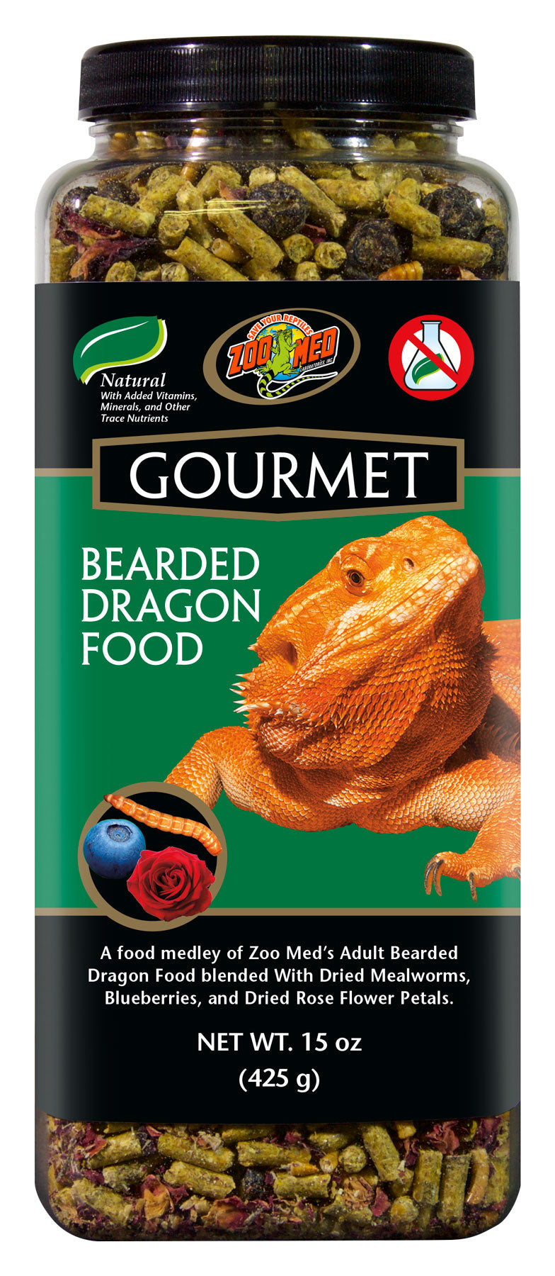 Zoo Med Gourmet Adult Bearded Dragon Food - Reptile Food - 233g-425g