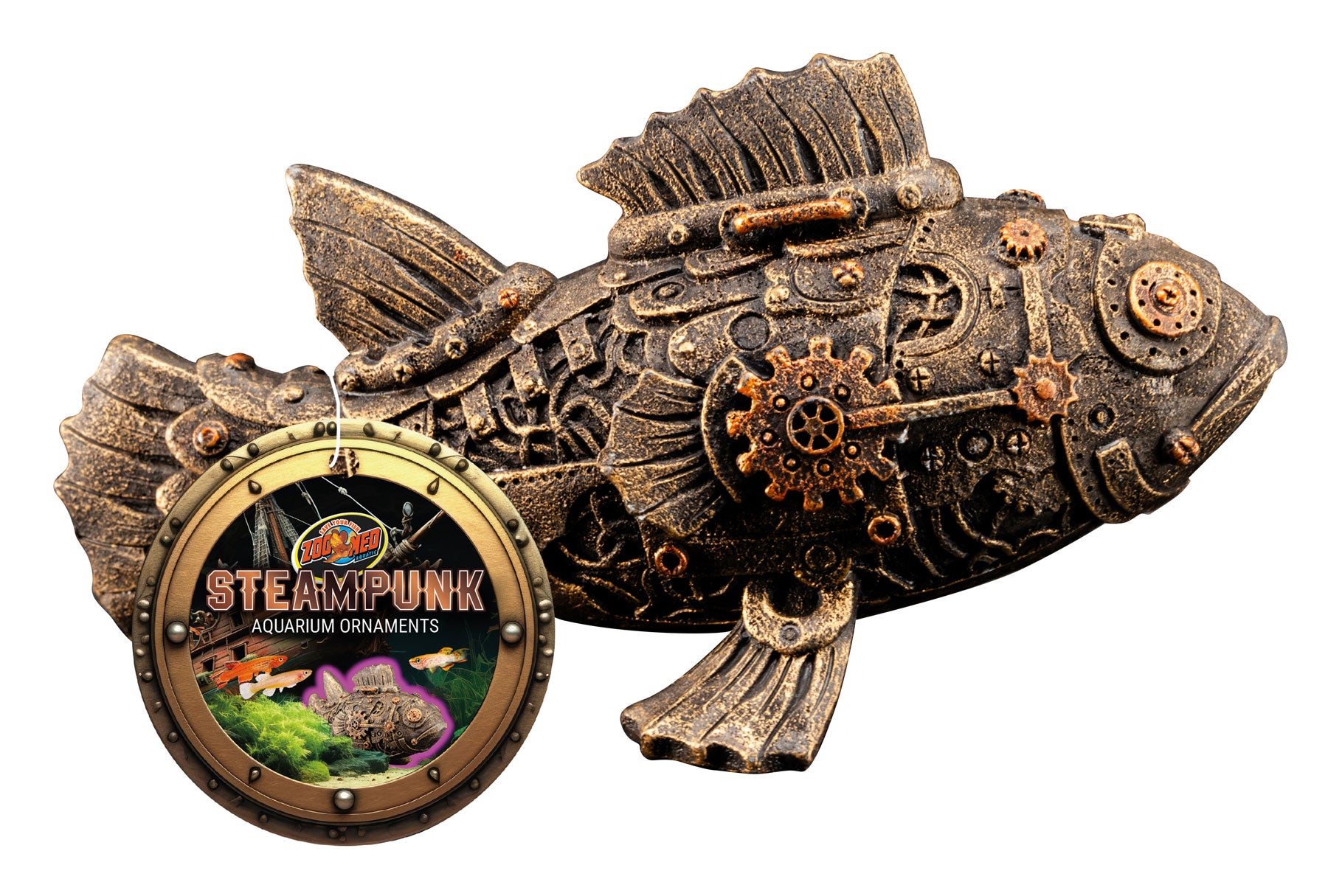 Zoo Med Steampunk Copper Fish - Fish Tank Decorations - Default Title