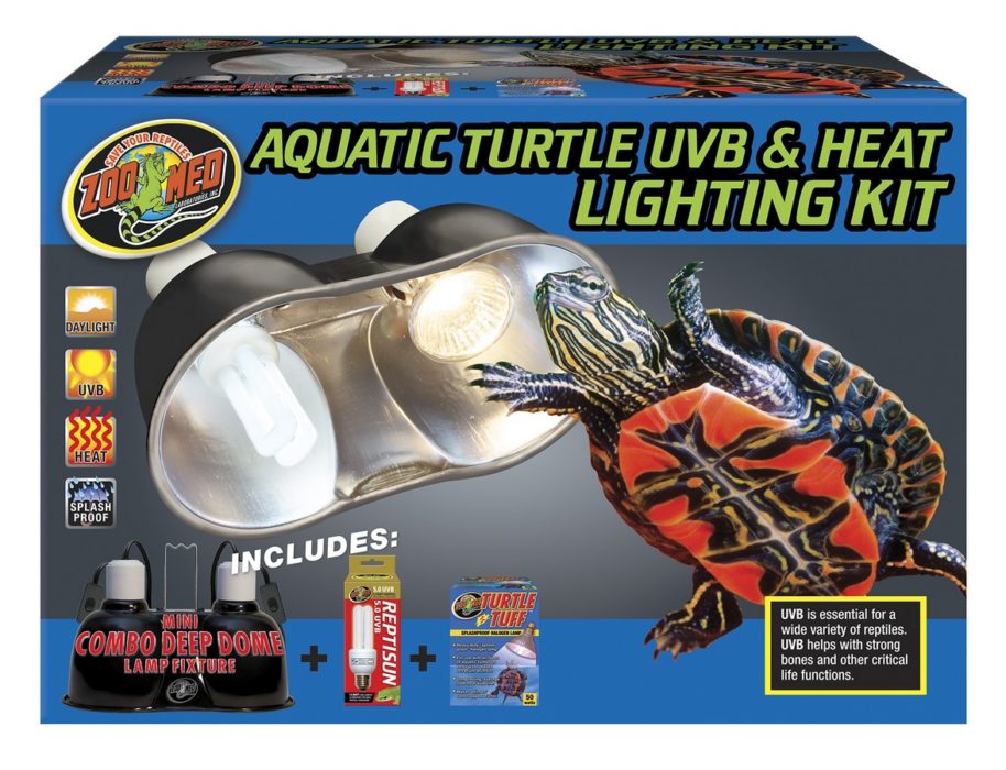 Zoo Med Turtle Lighting Kit Fixture with UVB and Halogen Bulb - Reptile Heating & Lighting - Default Title