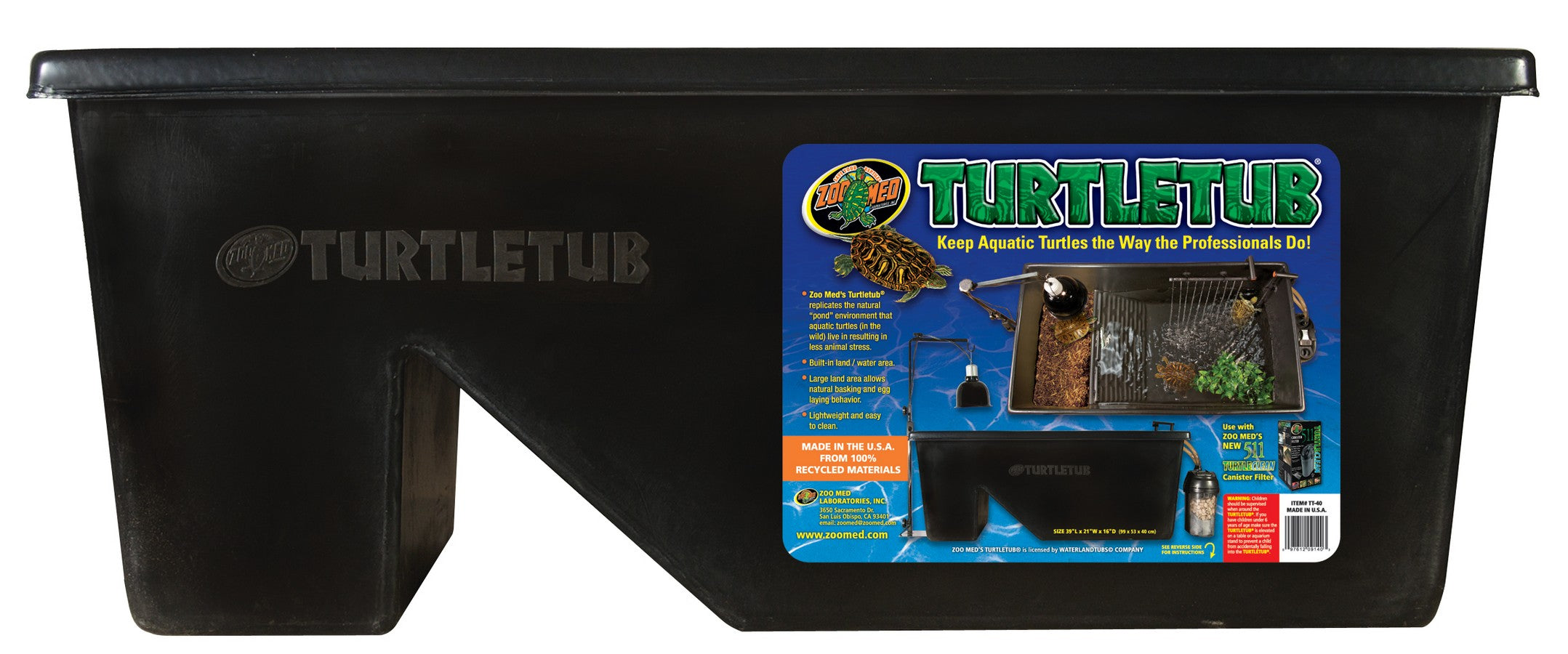 Zoo Med Turtle Tub - Reptile Housing - Default Title