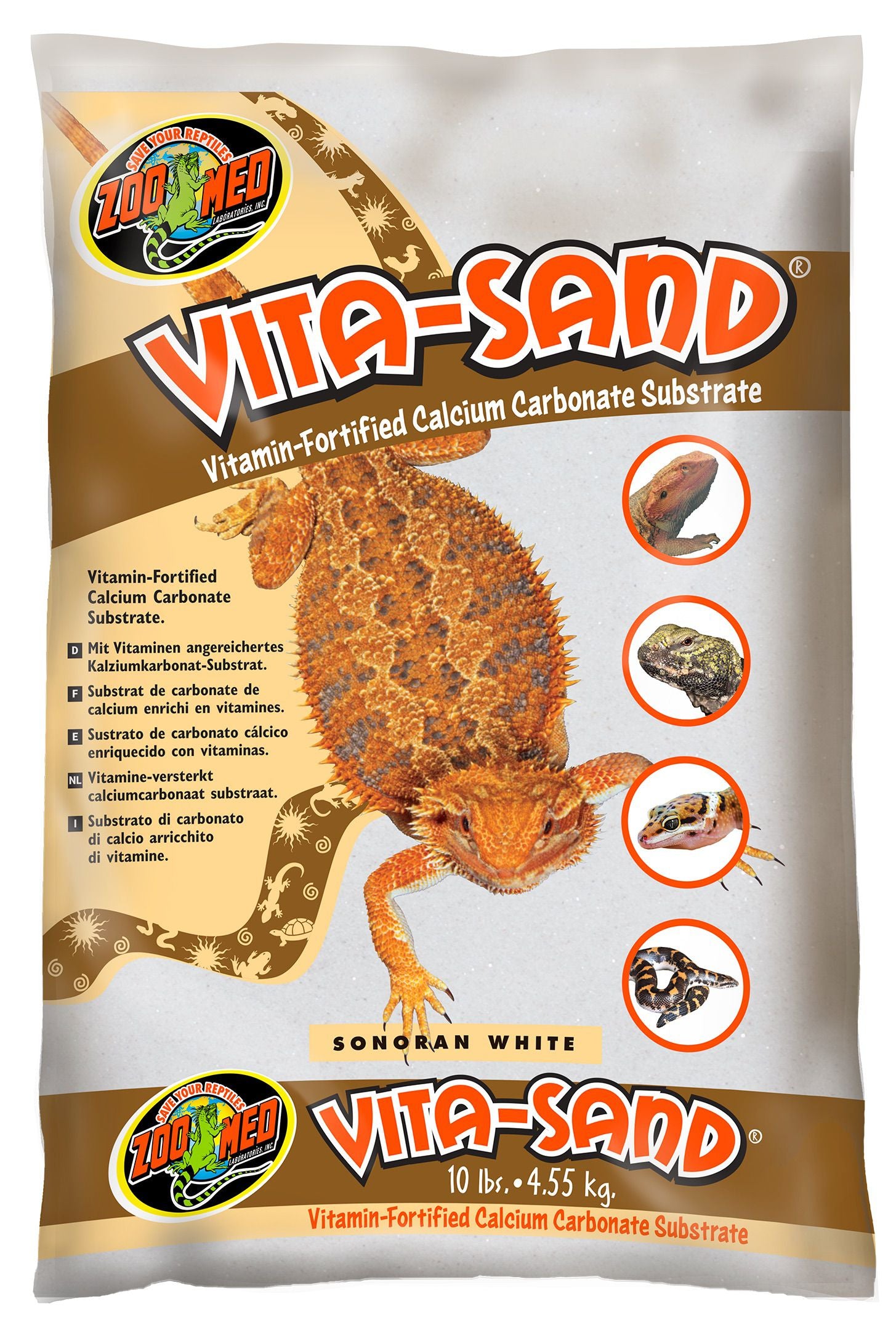 Zoo Med Vita Sand Sonoran White 4.55kg - Reptile Substrate - Default Title