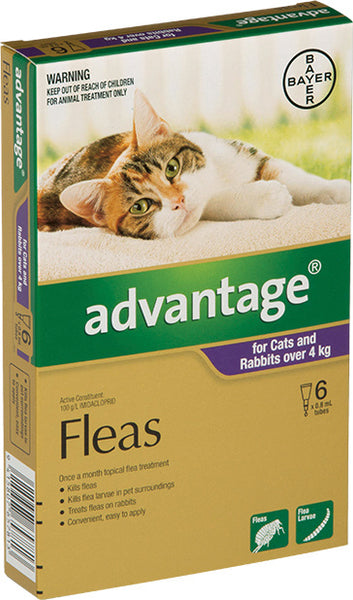 Advantage Cats Rabbits Large 4 10KG 6 Pack