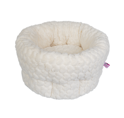 Trouble And Trix Deep Sided Cat Bed White