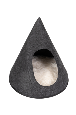 Trouble And Trix Cat Bed Teepee Black